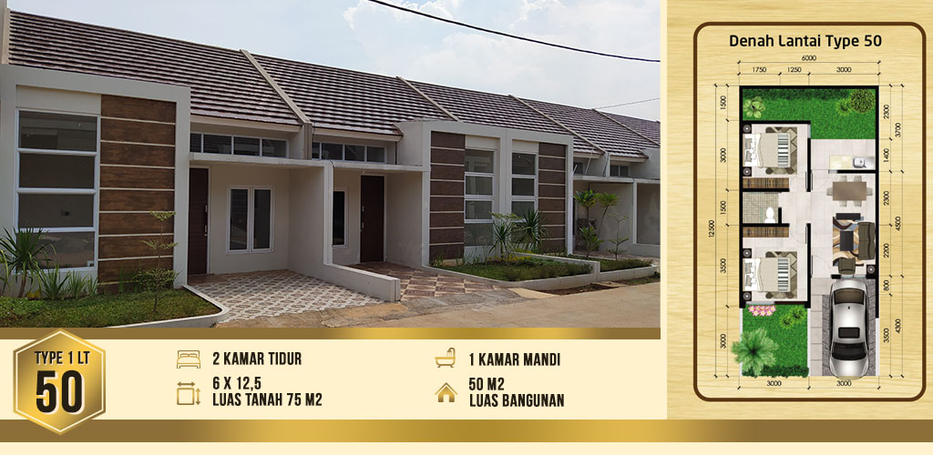 denah rumah 2 lantai cendana residence